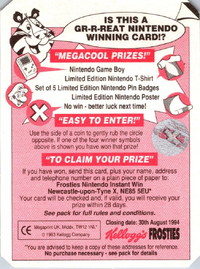 One of the Nintendo Collector Cards.