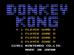 Thumbnail for "Title BGM" from Donkey Kong for Nintendo Music