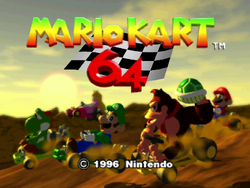 The banner image for Mario Kart 64 on Nintendo Music