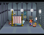 Peach's holding quarters in X-Naut Fortress