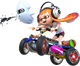 Inkling Girl and Blooper character sticker for the Mario Kart 8 Deluxe trophy in the Trophy Creator application