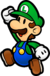 Luigi in Super Paper Mario.