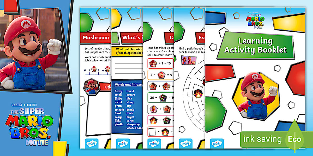 The Super Mario Bros. Movie Learning Activity Booklet - Super Mario ...