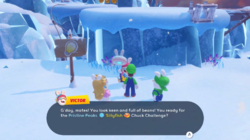 The The Chillest Challenge Side Quest in Mario + Rabbids Sparks of Hope