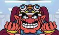Wario mad at the player winning