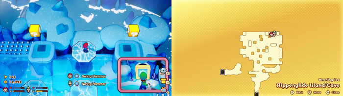 21st and 22nd blocks in Slippenglide Island from Mario & Luigi: Brothership