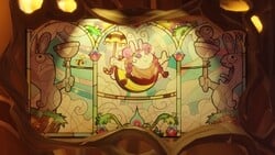 one of Bea's backstory mural at the Terra Flora.