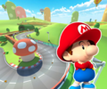 The course icon of the R variant with Baby Mario