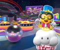 The course icon of the R variant with Lakitu (Party Time)