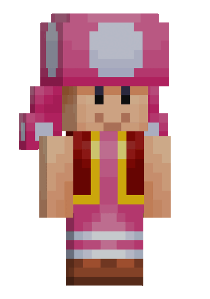 File:Minecraft Mario Mash-Up Toadette rotating.gif