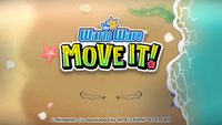 The Baker on the title screen of WarioWare: Move It!