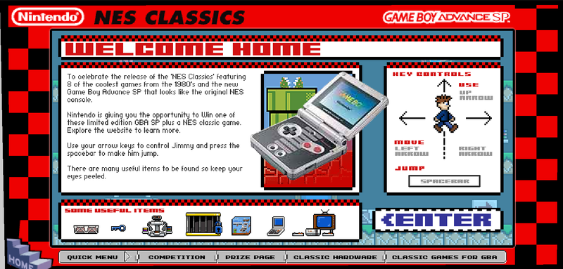 File:NES Classics microsite title screen.png