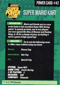 One of the Power Challenge Trading Cards