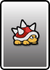 A Spiny card from Paper Mario: Color Splash