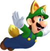 Fox Luigi from New Super Mario Bros. 2