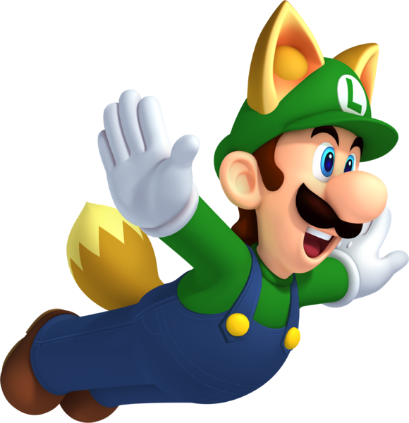 File:Raccoon Luigi - New Super Mario Bros 2.png
