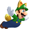 Fox Luigi from New Super Mario Bros. 2