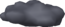 Rendered model of a gray cloud from Super Mario Galaxy.