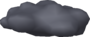 Rendered model of a gray cloud from Super Mario Galaxy.