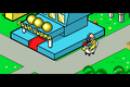 Dr. Crygor arriving at Club Sugar via his four-wheeled duck