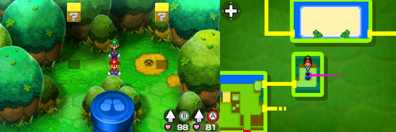 Blocks 23 and 24 in Blubble Lake of Mario & Luigi: Bowser's Inside Story + Bowser Jr.'s Journey.