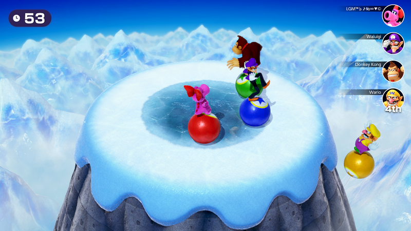 File:Bumper Balls (Snow) - Mario Party Superstars).png