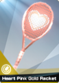 Heart Pink Gold Racket