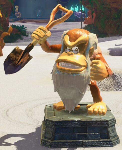 File:DKB Cranky Kong Statue.jpg