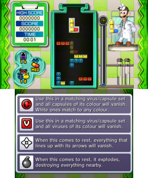 Beginner Stage 14 of Miracle Cure Laboratory in Dr. Mario: Miracle Cure