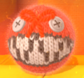 A Frame Chomp after being hit by a yarn ball
