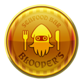 A Blooper's Seafood Bar gold badge