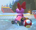 The icon of the Birdo Cup challenge from the 2020 Yoshi Tour in Mario Kart Tour.