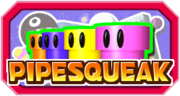 The logo for Pipesqueak in Mario Party 3
