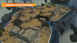 The Crossing the Battleground battle in Mario + Rabbids Sparks of Hope