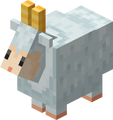 A goat in the Super Mario Mash-Up Pack in Minecraft