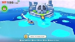 Bonehead Island in Paper Mario: The Origami King