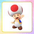 Toad option from an opinion poll on characters from Super Mario Party Jamboree for the Nintendo Switch