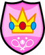 Peach emblem sticker for the Mario Tennis Aces trophy in the Trophy Creator application
