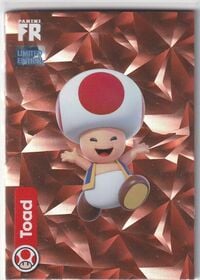 Limited edition Toad card from the Super Mario Trading Card Collection