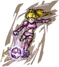 Princess Peach's artwork in Mario Strikers Charged.