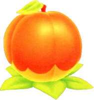 Artwork of a big fruit from Super Mario Galaxy 2.