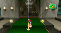 A checkpoint in Bowser's Galaxy Generator