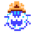 Sprite of the icon for a Snow Pokey in the Super Mario Bros. style of Super Mario Maker 2. It appears in the user-interface for editing mode.