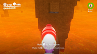 The location of a Power Moon in Super Mario Odyssey