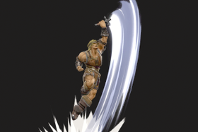 Simon Belmont's up special in Super Smash Bros. Ultimate