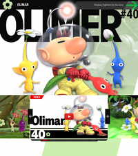 The "Olimer" typo on the Super Smash Bros. Ultimate website (taken on June 12, 2018)