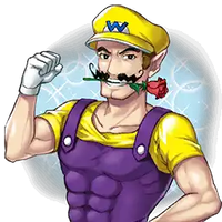 An amiibo drawing in WarioWare Gold