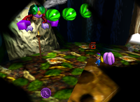 A purple Banana Bunch in Creepy Castle.