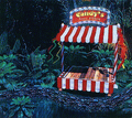Artwork of Candy's Save Point from Donkey Kong Country