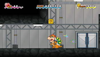 Sixth ? Block in Floro Caverns of Chapter 5-4 of Super Paper Mario.